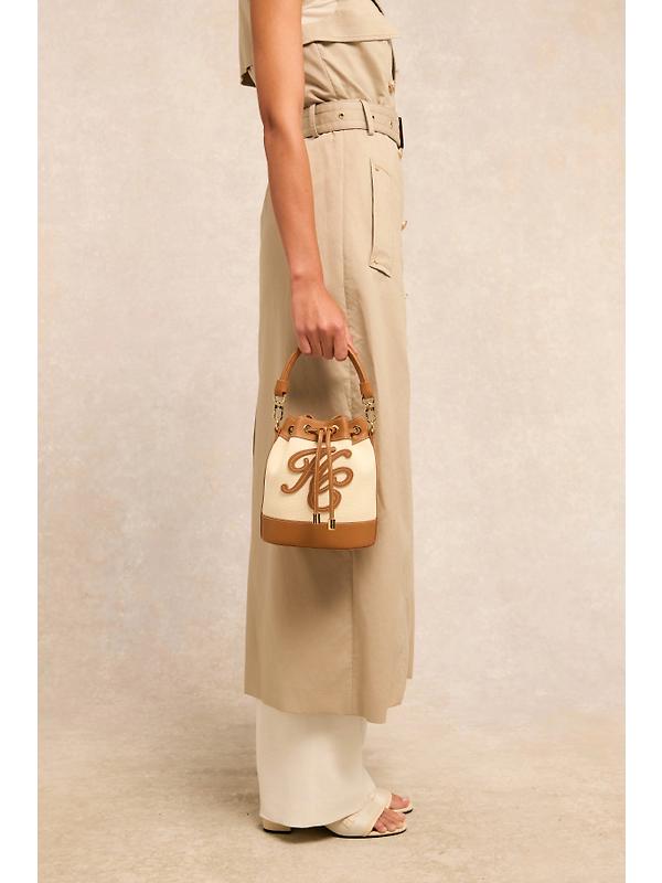 Holland Cooper Women's Amalfi Bucket Bag - Tan Canvas Image 2