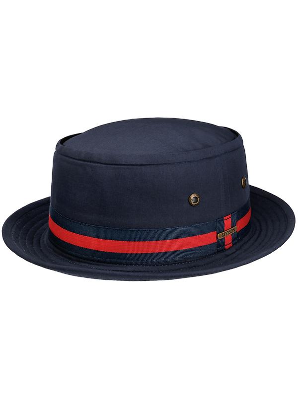 Stetson Classic Band Pork Pie Cloth Hat - Dark Navy Image 1