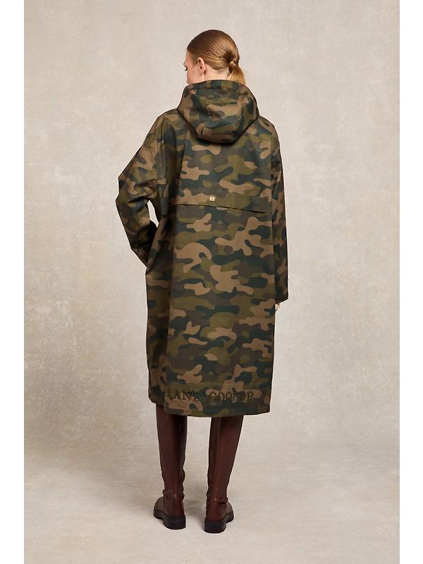 Holland Cooper Women's One-Size Lightweight Waterproof Coat - Camo Image 7