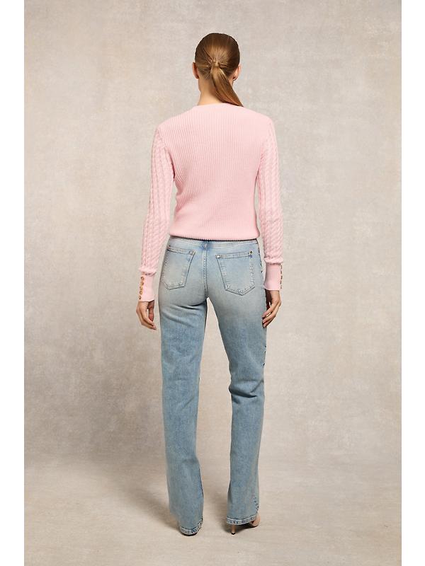 Holland Cooper Women's Cotswold Cardigan - Soft Pink Image 5