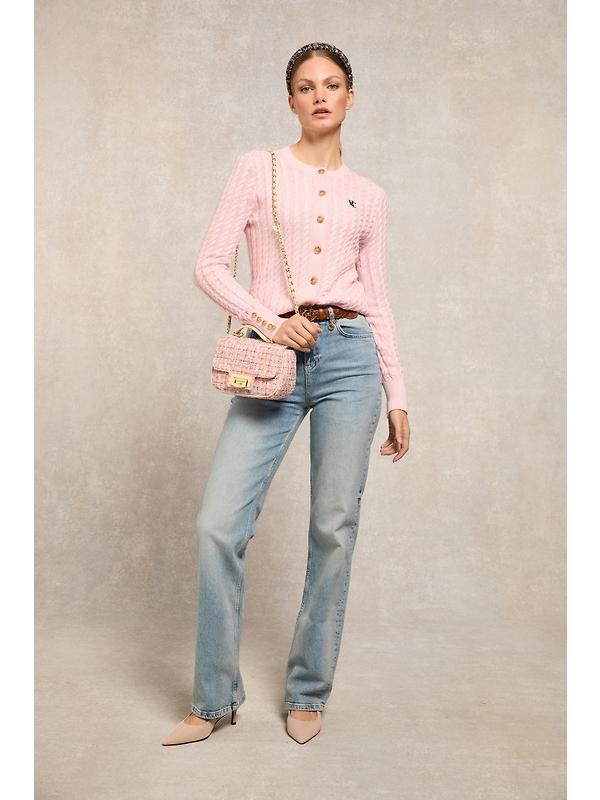 Holland Cooper Women's Cotswold Cardigan - Soft Pink Image 3