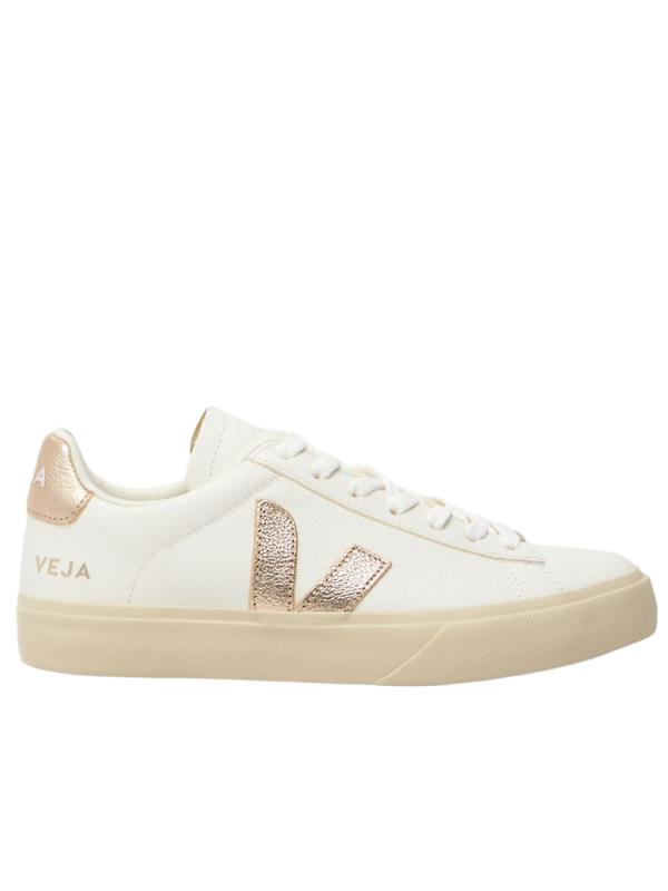 VEJA Women's Campo Leather Sneaker - White Platine Product Image