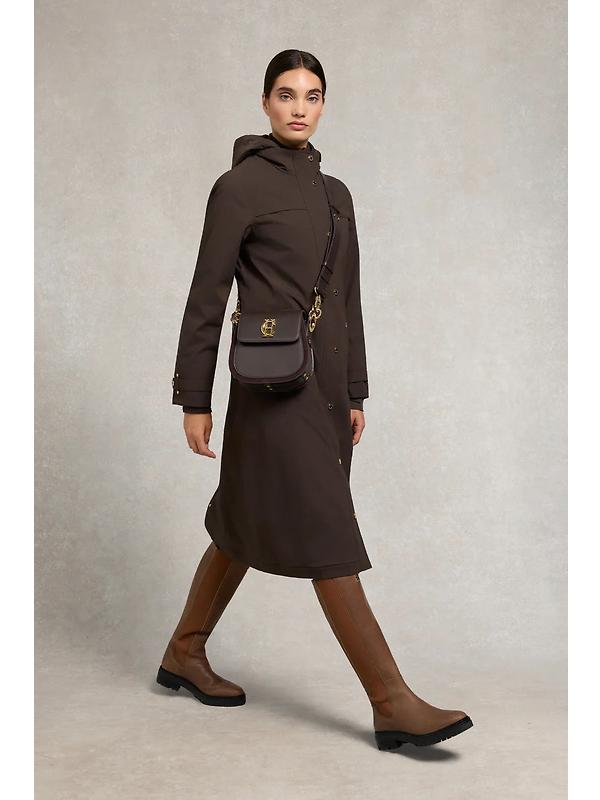 Holland Cooper Women's Folgate Rain Coat - Chocolate Image 4