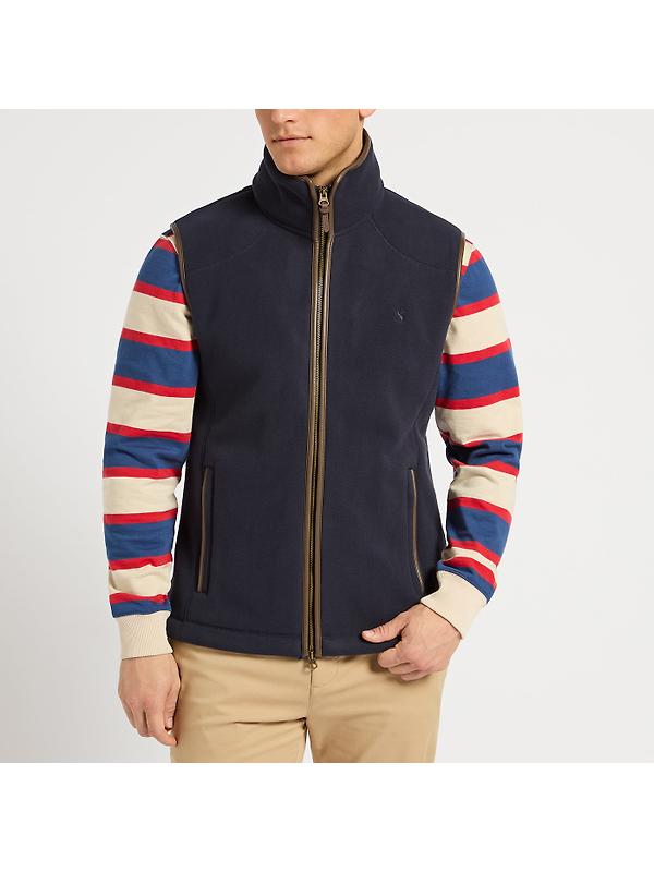 Joules Men's Heritage Fleece Gilet - Navy Image 2