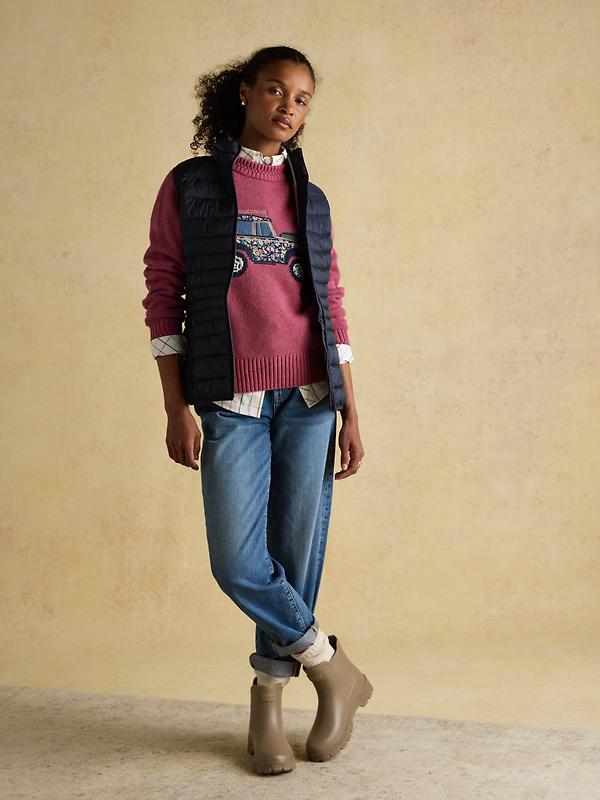 Joules Women's Kenley Showerproof Padded Gilet - Navy Image 7