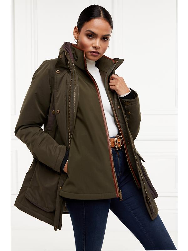 Holland Cooper Women's Stamford Country Coat - Khaki Image 6