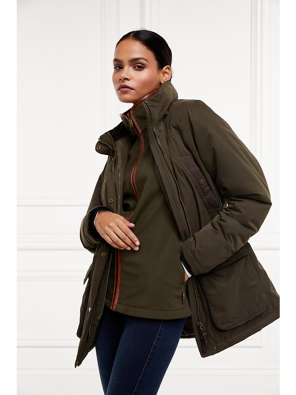 Holland Cooper Women's Stamford Country Coat - Khaki Image 11
