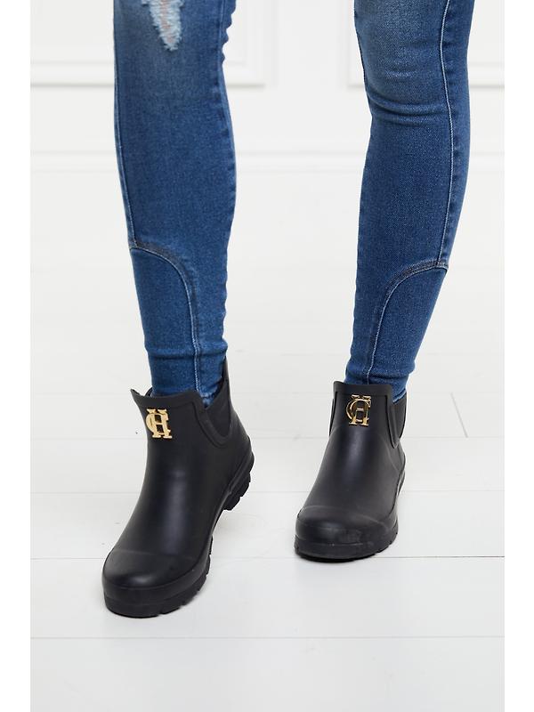 Holland Cooper Rubber Chelsea Boot - Black Image 6