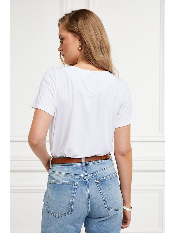 Holland Cooper Women's Relax Fit V-Neck Tee - White Image 6