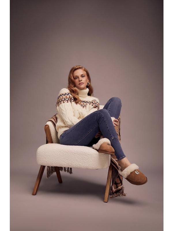 Holland Cooper Women's HC Shearling Slippers - Tan Image 6