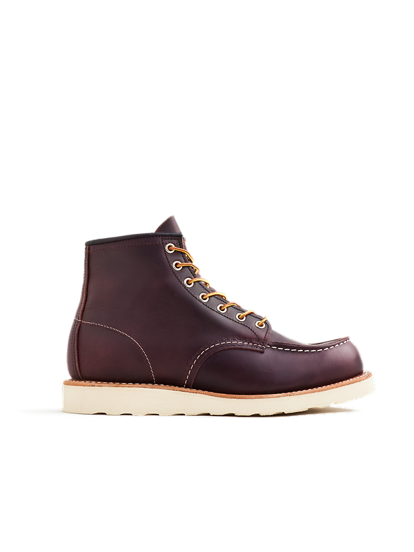 Red Wing Classic Moc Toe 6" Boot Excalibur Leather - Black Cherry - Style 8847 Product Image