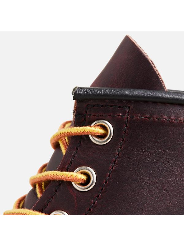 Red Wing Classic Moc Toe 6" Boot Excalibur Leather - Black Cherry - Style 8847 Image 8