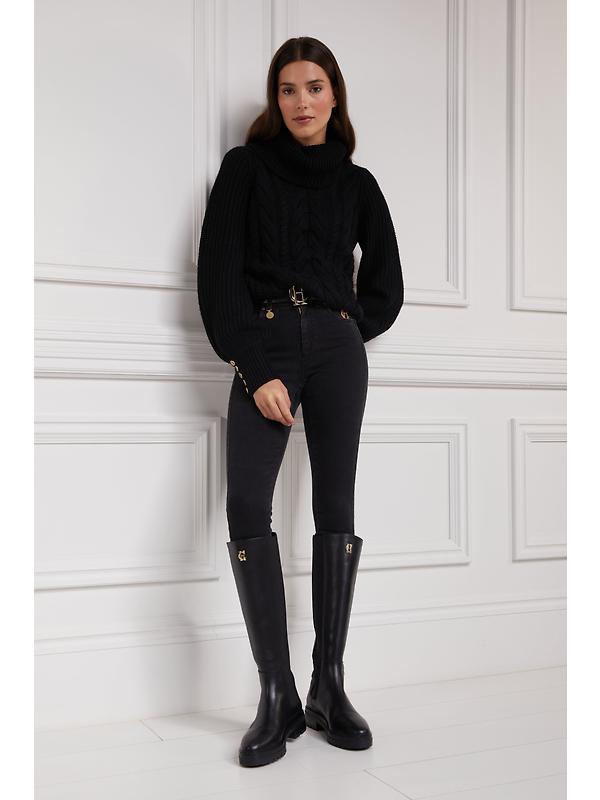Holland Cooper Women's Astoria Knee Boots - Black Image 10