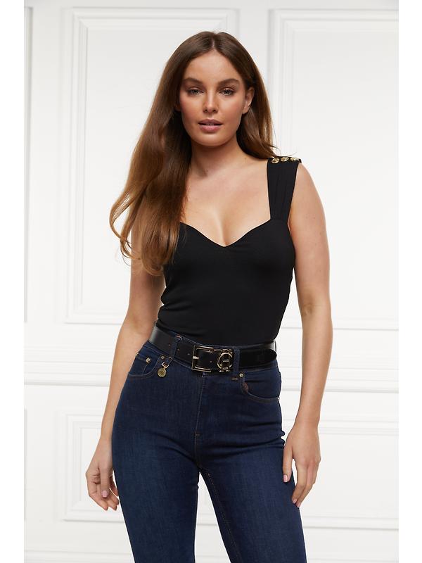 Holland Cooper Women's HC Classic Logo Belt - Black Image 4