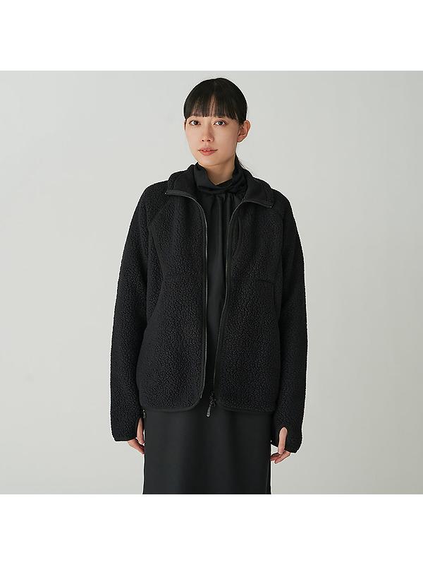 Snow Peak Thermal Boa Fleece Jacket - Black Image 3