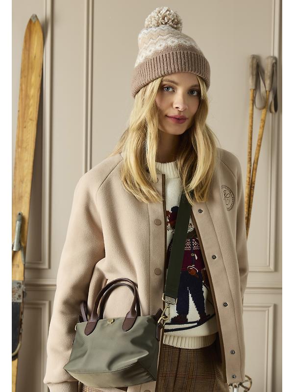 Joules Women's Kara Fairisle Bobble Beanie Hat - Neutral Image 3