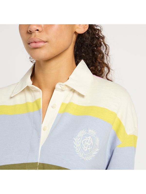 Joules Women's Lara Boxy Fit Rugby Shirt - Multi Image 5