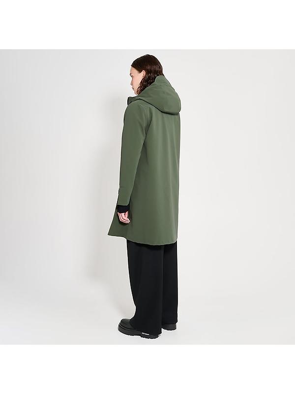 Stutterheim Women's Mosebacke Lightweight Patch Raincoat - Matte Green Image 4