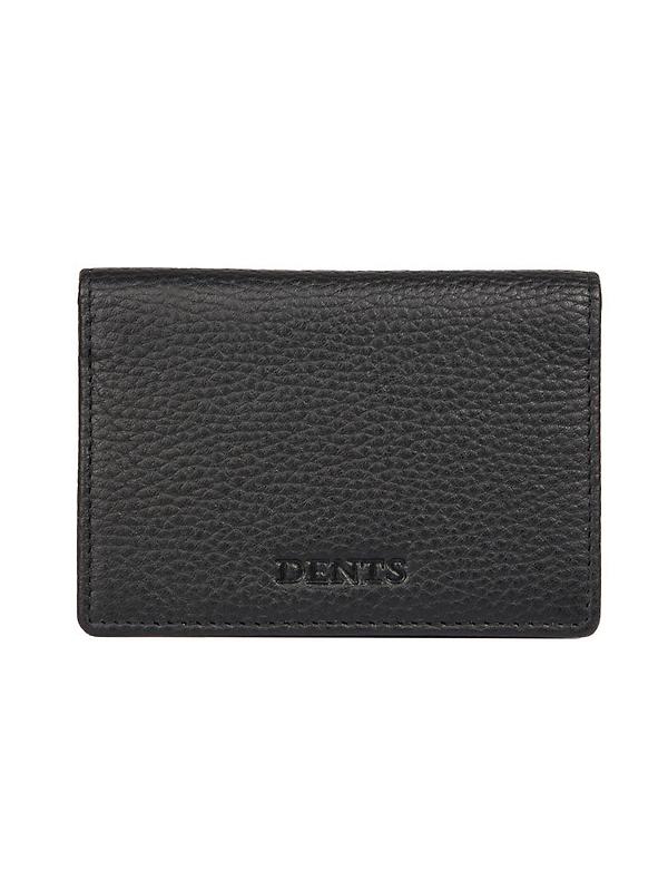 Dents Men's Beauley Pebble Grain Leather Card Holder with RFID Blocking - Black Image 4