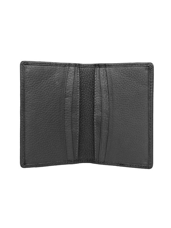 Dents Men's Beauley Pebble Grain Leather Card Holder with RFID Blocking - Black Image 3