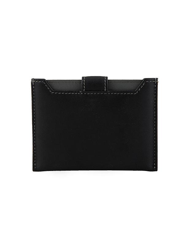 Dents Men's Eden Smooth Nappa Leather Card Holder with RFID Blocking and Case - Black/Slate Image 5