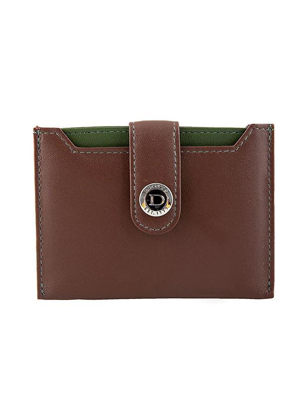 Dents Men's Eden Smooth Nappa Leather Card Holder with RFID Blocking and Case - English Tan/Olive Image 2