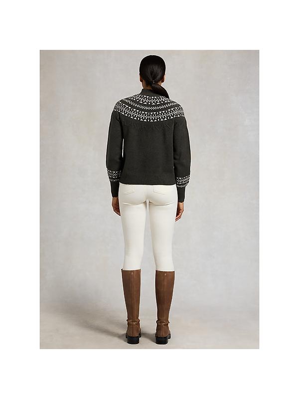 Holland Cooper Women's Elodie Roll Neck Knit - Forest Green Image 5