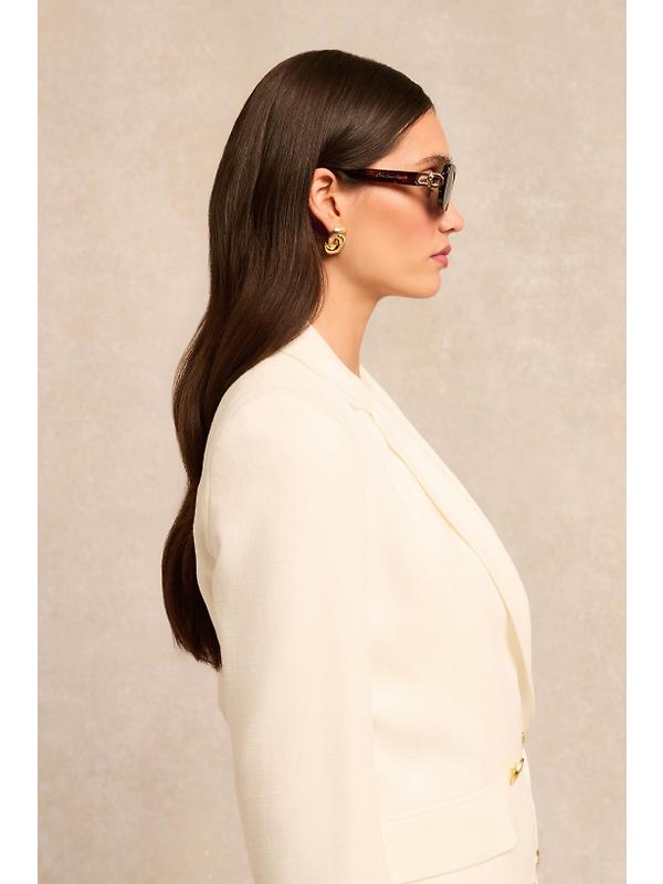 Holland Cooper Women's Paris Narrow Sunglasses - Tortoiseshell Image 3