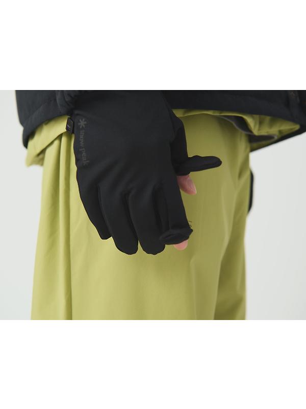 Snow Peak Polartec Power Stretch Gloves - Black Image 4