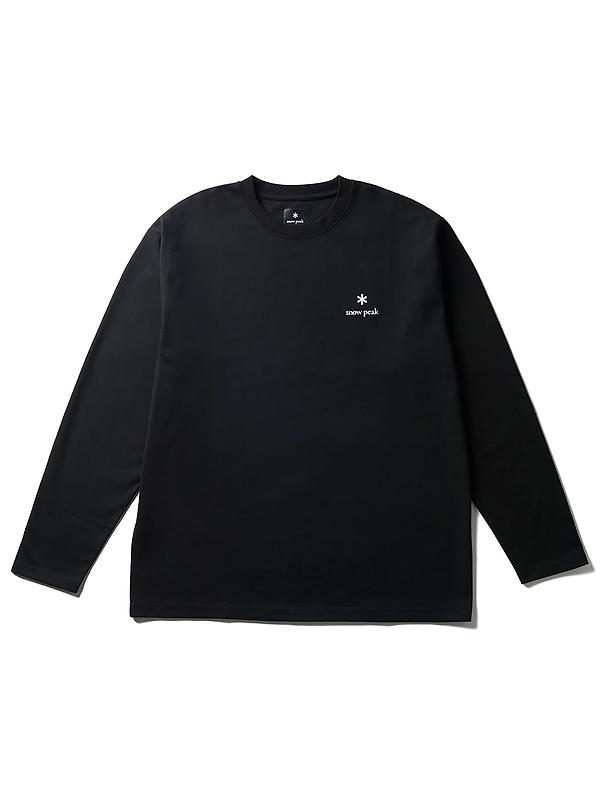 Snow Peak New Standard Logo L/S T-Shirt - Black Product Image