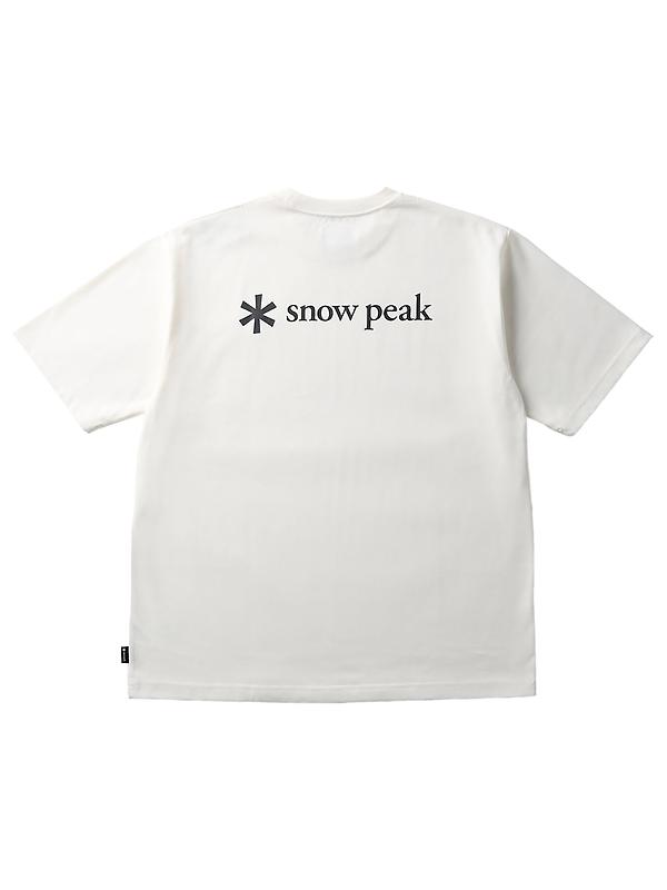 Snow Peak New Standard Back Printed Logo T-Shirt - Off White Product Image