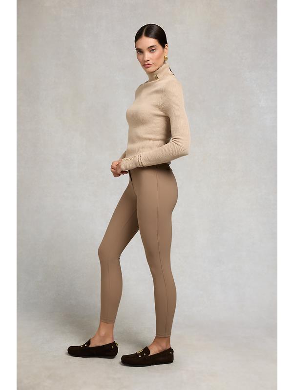 Holland Cooper Women's Contour Trousers (Petite) - Mocha Image 3