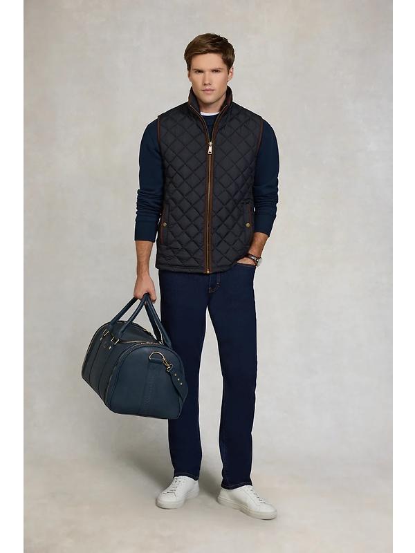 Holland Cooper Men's Country Quilted Gilet - Ink Navy Image 4