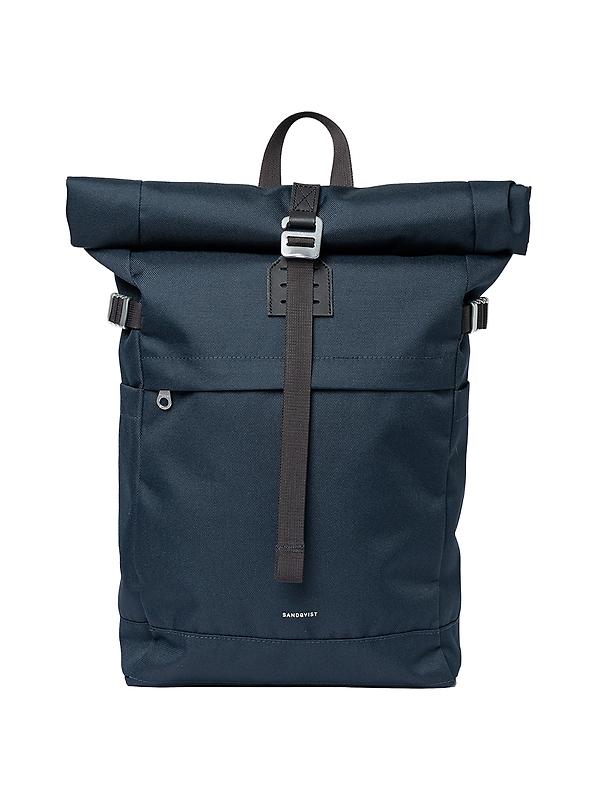 Sandqvist Icon Rolltop Backpack M 23L 14" - Navy/Black Image 1