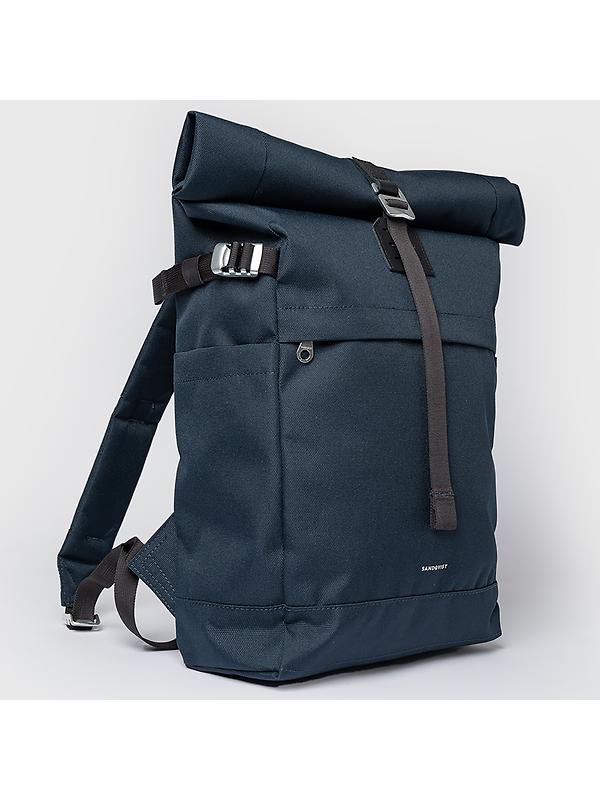 Sandqvist Icon Rolltop Backpack M 23L 14" - Navy/Black Image 3