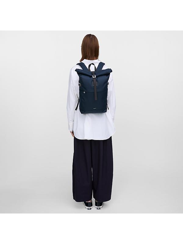 Sandqvist Icon Rolltop Backpack M 23L 14" - Navy/Black Image 9