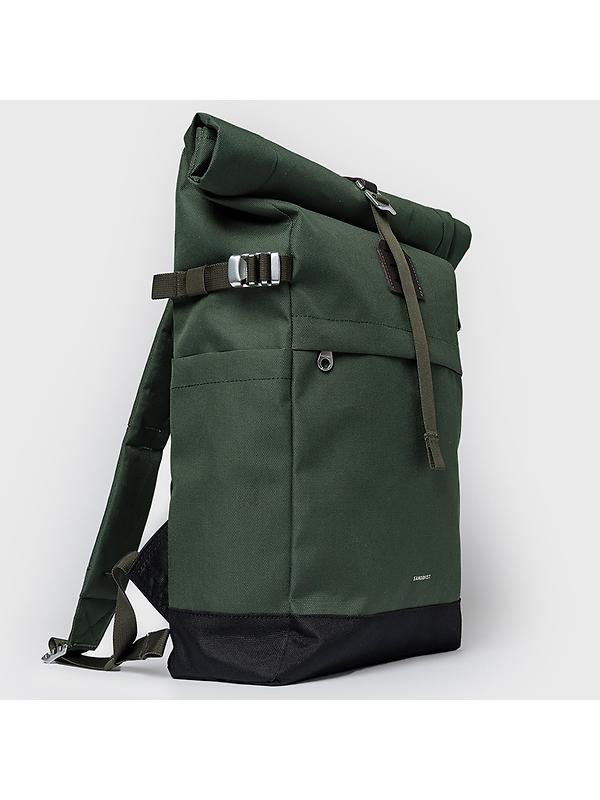 Sandqvist Icon Rolltop Backpack M - 23L - Dawn Green/Dark Brown Image 3