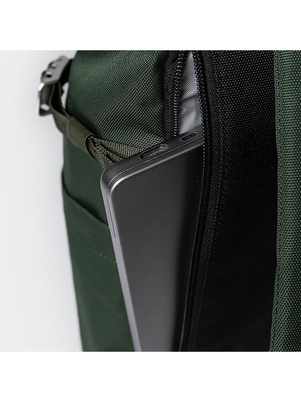 Sandqvist Icon Rolltop Backpack M - 23L - Dawn Green/Dark Brown Image 5