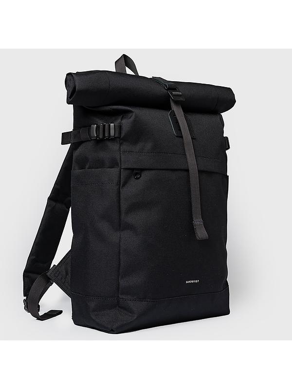 Sandqvist Icon Rolltop Backpack M - 23L - Black Image 3