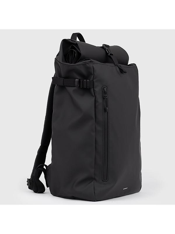 Sandqvist Stream Slim Rolltop Backpack L - Black Image 4
