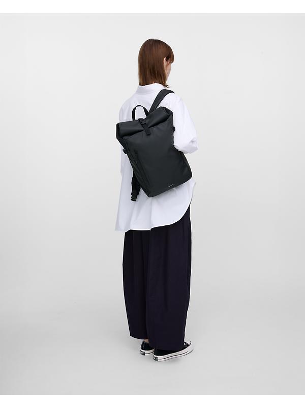 Sandqvist Stream Slim Rolltop Backpack M 20L 14" - Black Image 3