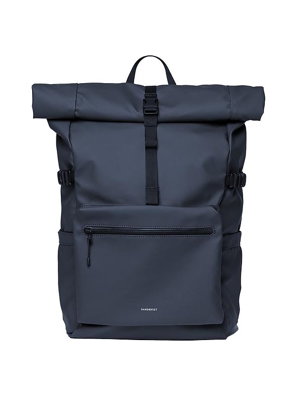 Sandqvist Stream Rolltop Backpack L 34L 16" - Navy Image 1