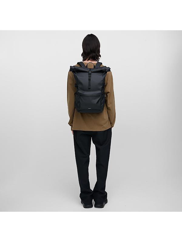 Sandqvist Stream Rolltop Backpack L 34L 16" - Black Image 13