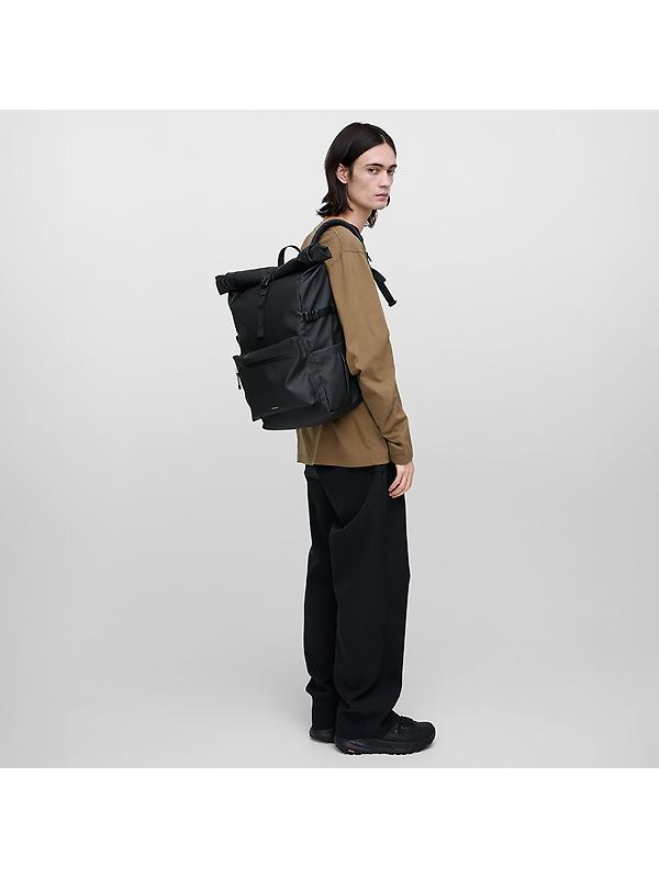 Sandqvist Stream Rolltop Backpack L 34L 16" - Black Image 11