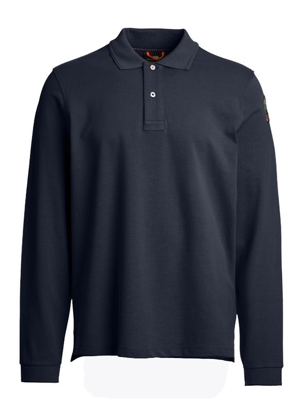 Product image of Parajumpers Men's Oberon Long-Sleeve Polo Shirt - Blue Navy