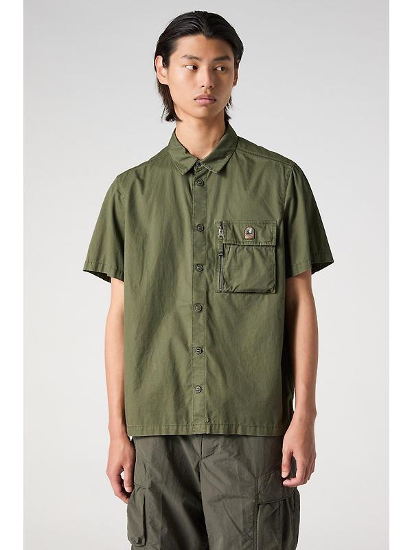 Parajumpers Men's Merv Short Sleeve Shirt - Tortuga Green Image 3