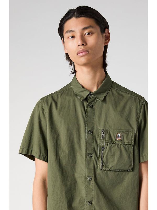 Parajumpers Men's Merv Short Sleeve Shirt - Tortuga Green Image 6