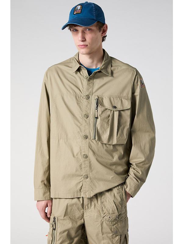 Parajumpers Men's Kurtis Long Sleeved Overshirt - Silver Sage Image 4