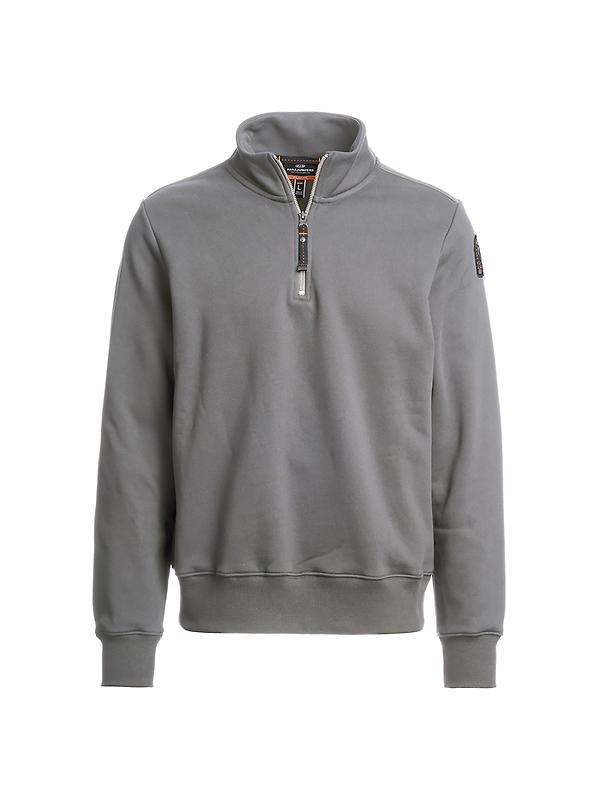 Parajumpers Men's Broad Peak 1/2 Zip Sweatshirt - Ash Grey Melange Product Image