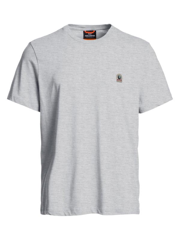 Parajumpers Men's Patch T-Shirt - Ash Grey Melange Image 1